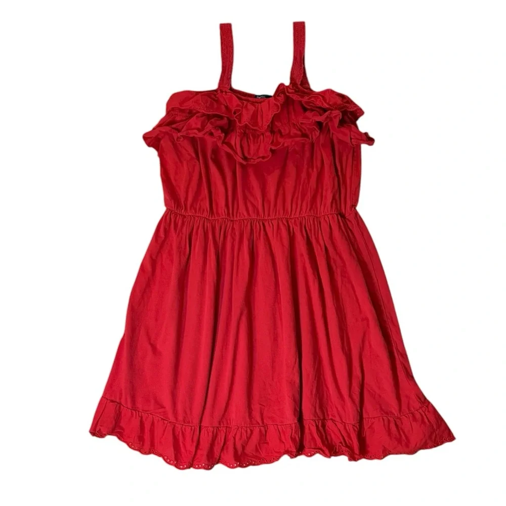 Gap Kids red ruffle tiered sundress size XXL 14-16